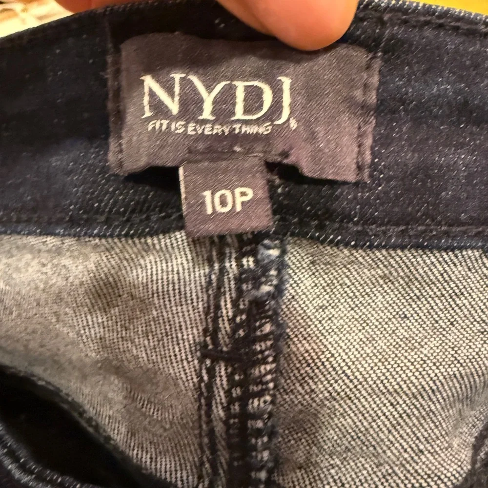 NYDJ Women’s Petite Sheri Slim Dark Indigo LiftXTuck Ankle Jeans sz 10P